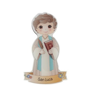 Shaped magnet Saint Luke 4,5x8 cm