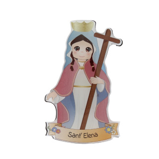 Shaped resin magnet Saint Helena 5x8 cm