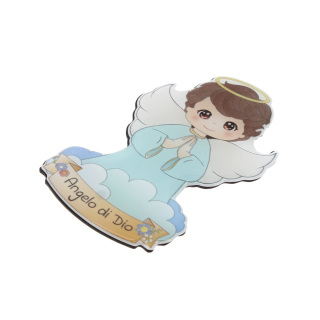 Shaped resin magnet Angel of God 5x8 cm