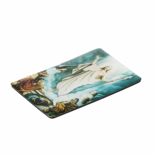 Vitrified Magnet Risen Jesus 4x6 cm