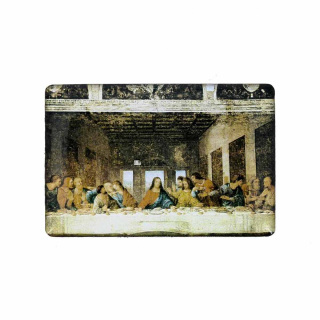 Glass magnet Last Supper 6x4 cm