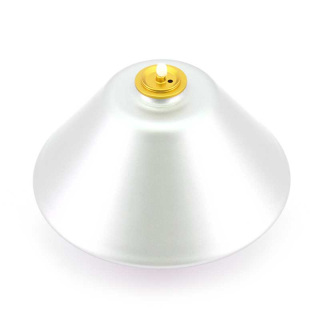 Liquid wax silver glass lamp 16x13 cm