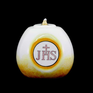 Lucerne in colored ceramic IHS 12x11 cm