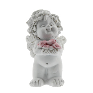 Angel Love white resin 6 cm