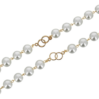 Wedding rosary golden pearl Bead 12 mm