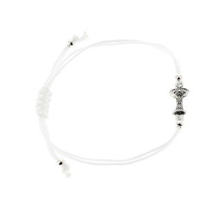 First Communion bracelet with colored rope