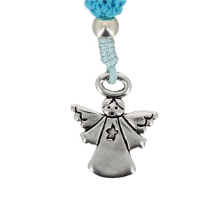 Decade rosary turquoise crochet thread