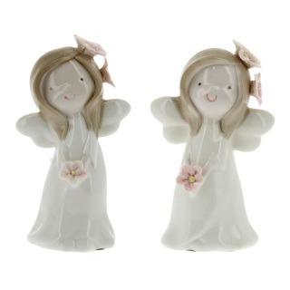 Fairy with flowers porcelain  14 cm