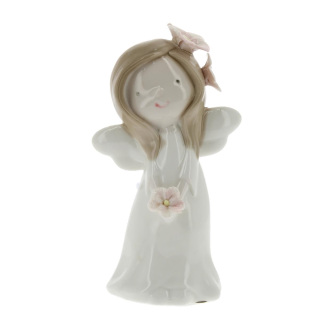 Fairy with flowers porcelain  14 cm