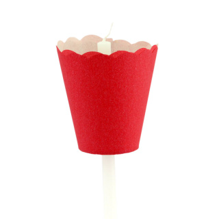 Tulipa recoge cera de papel rojo Paquete de 100 unidades