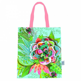 Bolsa de algodón Flores 39x44 cm