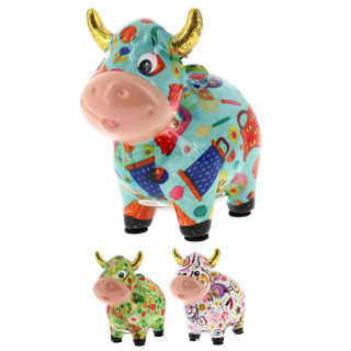 Piggy bank Ox Charles 12 cm Pomme Pidou