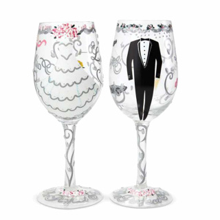 Juego de copas pareja de novios Lolita