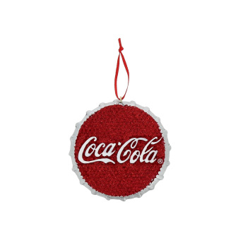 Ornamento Tappo coca cola glitterato 7,5 cm Kurt Adler