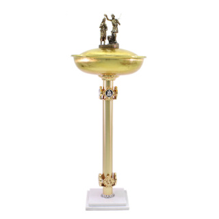 Golden Brass Baptismal Font 130 cm