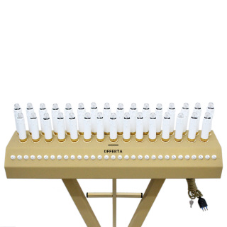 Lampadario electrónico de metal 31 velas