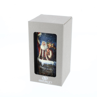 Lámpara de noche Papá Noel con bolsa de regalos 9.5x17 cm