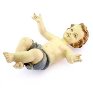 Niño Jesús de madera con paño 60 cm