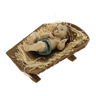 Baby Jesus on manger 21x27 cm
