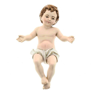 Baby Jesus colored resin 30 cm
