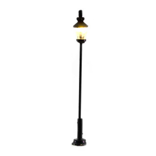 Mini street lamp in black metal for nativity scene 5,5 cm