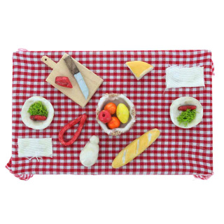 Wooden table set for nativity scene 17x10,5x10,5 cm