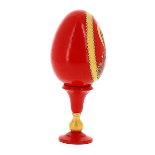 Huevo de madera ruso Virgen con Niño-L 13 cm
