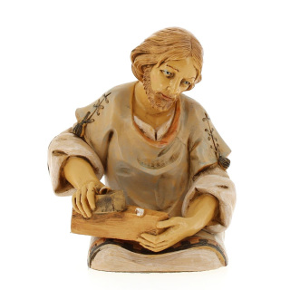 Busto de San José carpintero polietileno13 cm