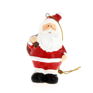 Par de perchas de Papá Noel 7 cm