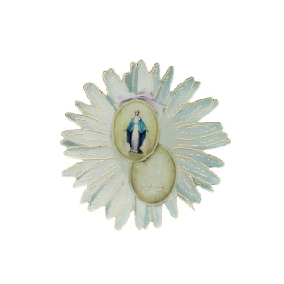 Daisy magnet in plexiglass 4 cm