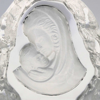Pisapapeles Maternidad de cristal 11x11 cm