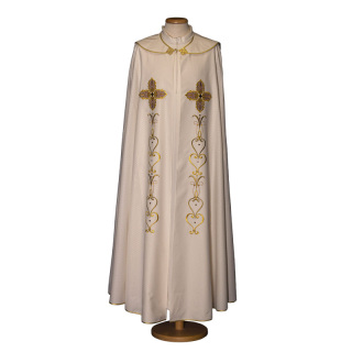Liturgical cope in polyester with embroidery Gamma