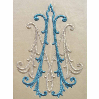 Marian Stole in silk satin with branch of roses embroidery Chorus