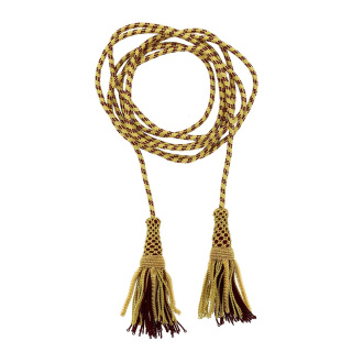 Cíngulo con borlas de hilo oropel dorado