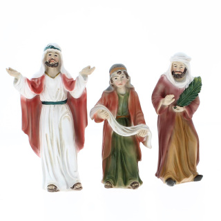 Group claiming Jesus' entry Jerusalem Easter Nativity Scene 12 cm
