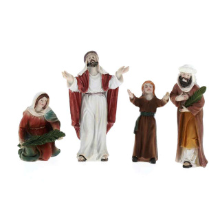 Figure shepherds entry into Jerusalem Easter nativity scene 9 cm