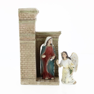 Annunciation Angel to Mary Easter Nativity Scene 10 cm