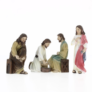 Washing of the feet Easter Nativity Scene 10 cm