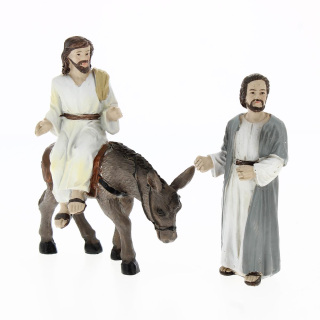Jesus' Entry into Jerusalem Easter Nativity Scene 10 cm