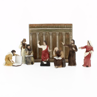 Finding of Jesus at the Temple Easter Nativity Scene 10 cm