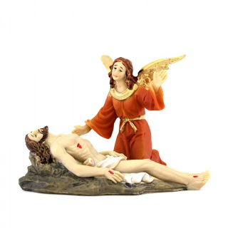 Easter nativity set Jesus dead Jesus with Angel scene 9 cm