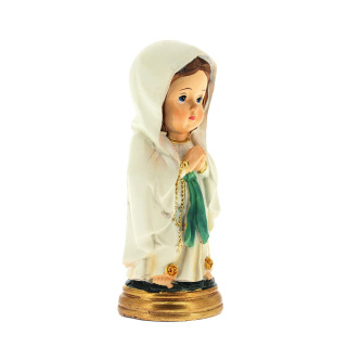 Statua Madonna di Lourdes baby in resina 9,4 cm