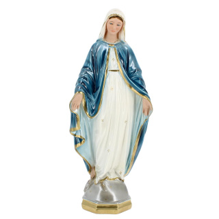 Miraculous Virgin statue in pearlescent plaster 60 cm