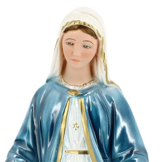 Miraculous Virgin statue in pearlescent plaster 60 cm