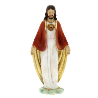 Estatua del Sagrado Corazón de Jesús de resina 20 cm