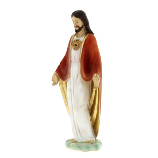 Estatua del Sagrado Corazón de Jesús de resina 20 cm