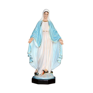 Statue of Our Lady of Miraculous in painted resin 130 cm