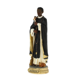Saint Martin de Porres resin statue 20 cm