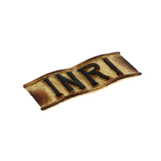 INRI in legno dorato anticato 9x4 cm