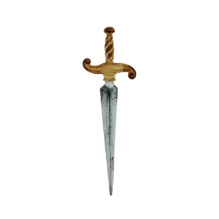 Dagger for statue wood and antique finish 13 cm
